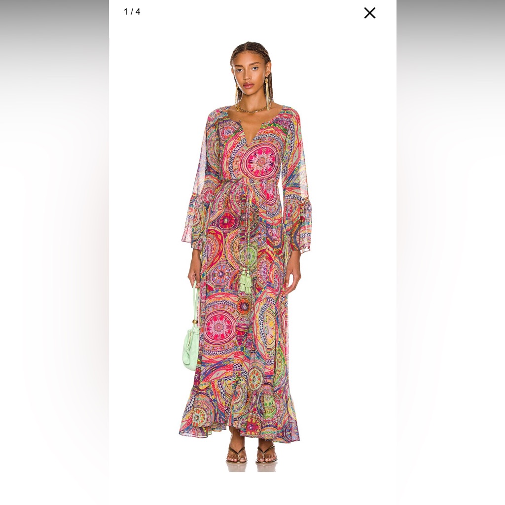 Alexis Charisma Multicolor Long Sleeve Maxi Dress